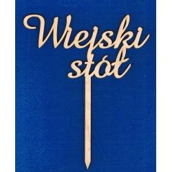 Wiejski stół dł: 15,5cm , topper